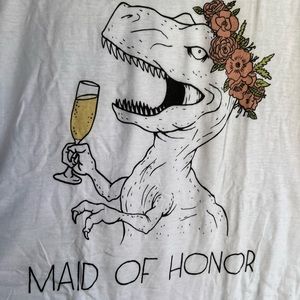 ✨ Maid of Honor Dinosaur T-Shirt
